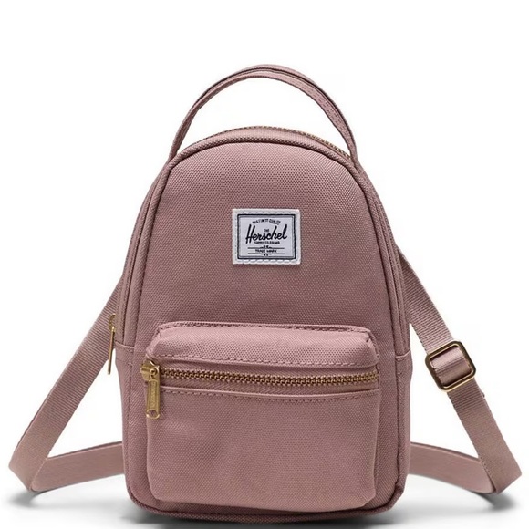 Herschel Supply Company Handbags - Herschel Nova Gold Zip Crossbody Bag in Ash Rose